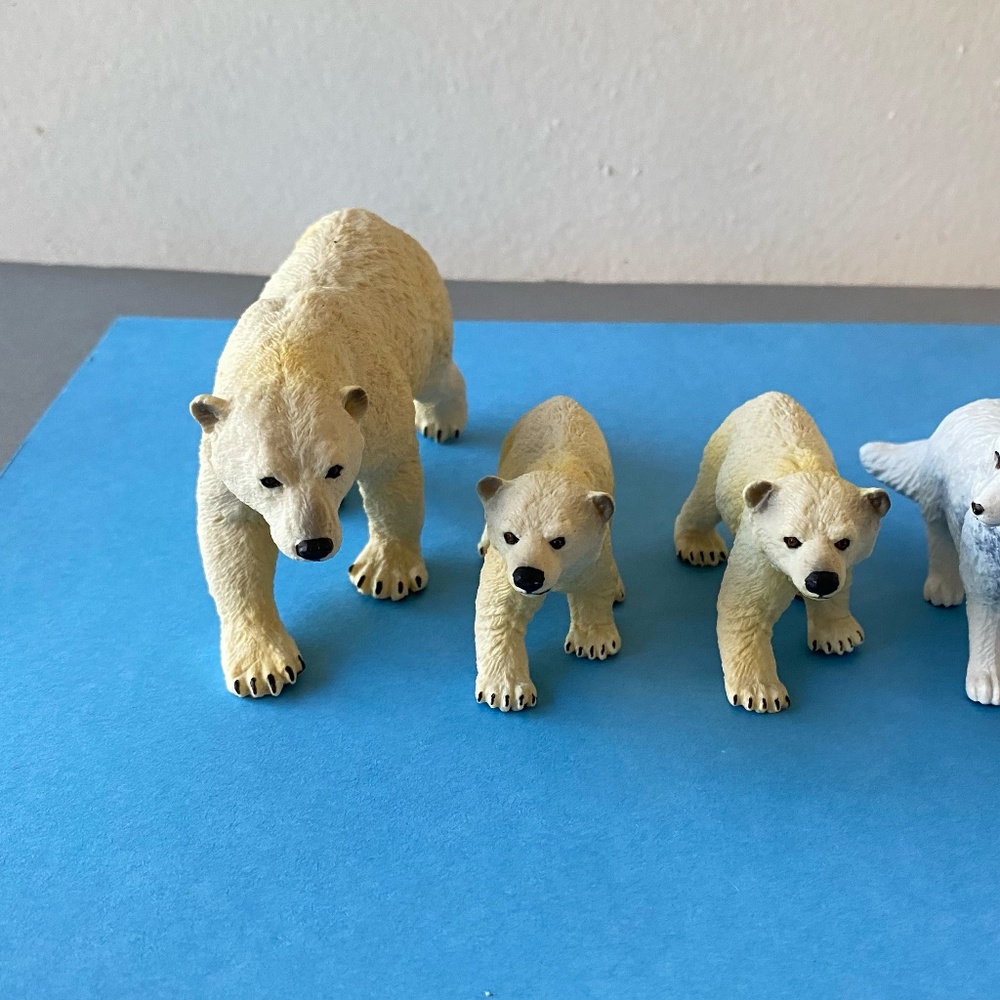NORTH POLE ANIMALS / POLAR BEARS, ARTIC FOX, PENGUINS - Picture 2 of 13